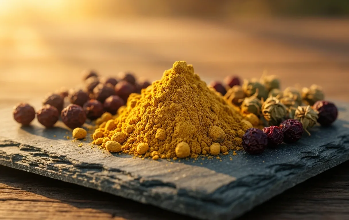 Textura de ingredientes naturales